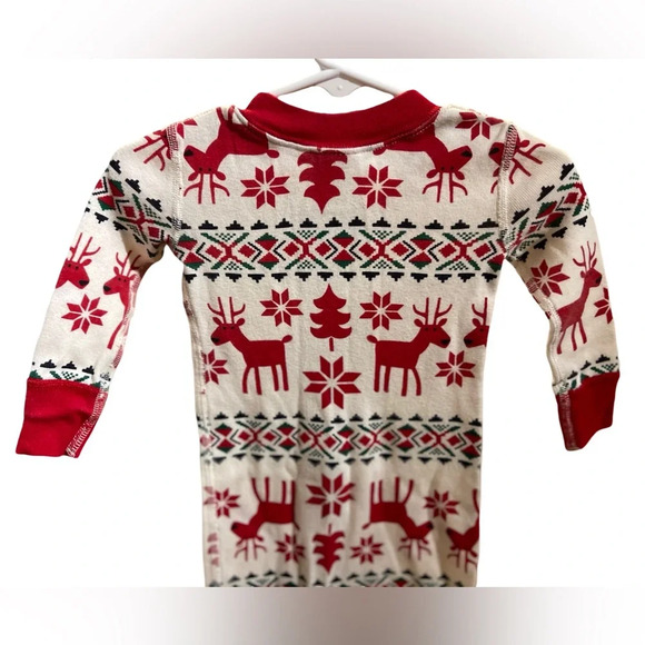 COPY - - NWOT Hanna Andersson Baby Organic Cotton Holiday Zip Sleeper Dear Deer - Picture 5 of 8